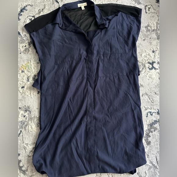 Silence+Noise Navy Blue Shirt/Tunic - Picture 1 of 4